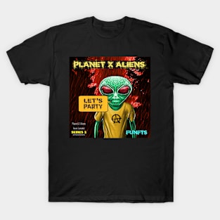 Retro 80's Alien Sci Fi Comic Book Style T-Shirt